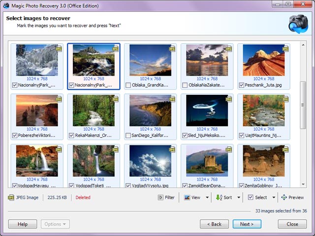 Screenshot of Magic Photo Recovery