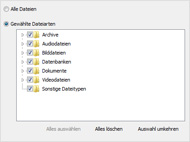 Wiederherstellung beliebiger Dateitypen