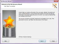 File restore wizard