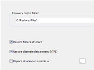 Recovers files deleted without Recycle Bin