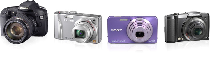 Il tool di recupero foto supporta direttamente molte fotocamere digitali point-and-shoot e SLR