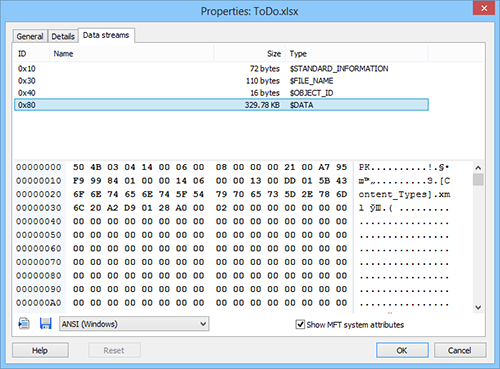 Using Magic Excel Recovery: Alternate Data Streams