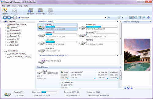 Windows Explorer-like user interface