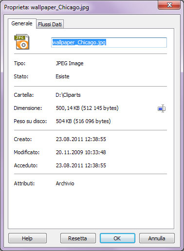 Uso Magic NTFS Recovery: Proprietà del file