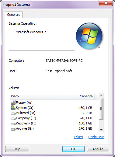 Uso Magic NTFS Recovery: Proprietà del sistema operativo