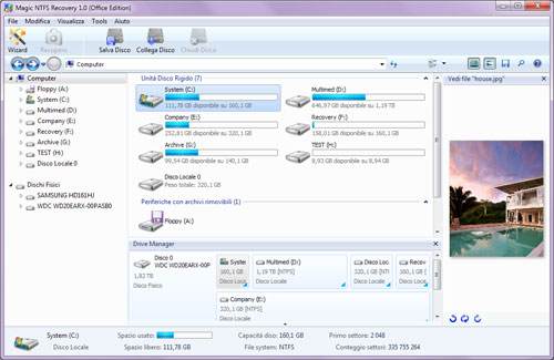 Interfaccia simile a Windows Explorer