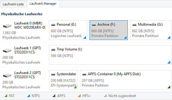 Laufwerk-Manager