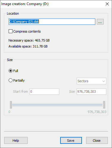 Working with disk images