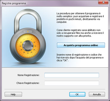 Il processo di acquisto è molto semplice: si possono acquistare e registrare il programma in pochi minuti
