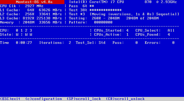 Überprüfen Sie Ihr RAM mit MemTest86