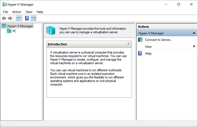 Hyper-V Manager