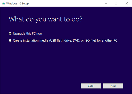 Windows 10 Media Creation Tool