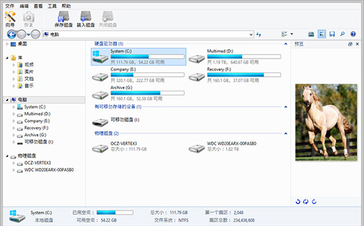 NTFS 和 ReFS 分区恢复