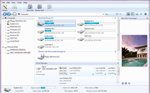 File System and Hard Disk Partition Recovery Software