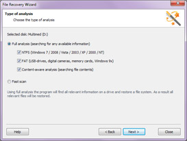 Magic Partition Recovery re-creates disk missing system structures