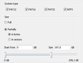 Search of deleted partitions