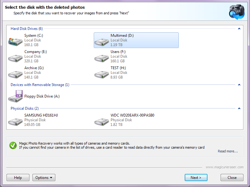 Software Magic Partition Recovery para Reparación de Archivos y Datos