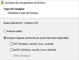 Réparation des structures du système de disque