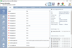 Magic Browser Recovery:<br>The Software to Recover Deleted Browsing History