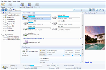 Magic Partition Recovery は、FAT/exFAT でフォーマットされたメディアからパーティションを復元します
